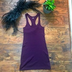 Express Racerback Tank Dress - Plum - Small